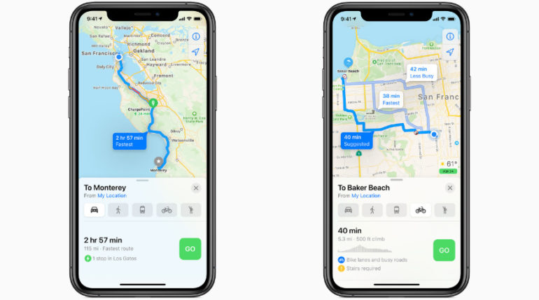 apple maps ios 14