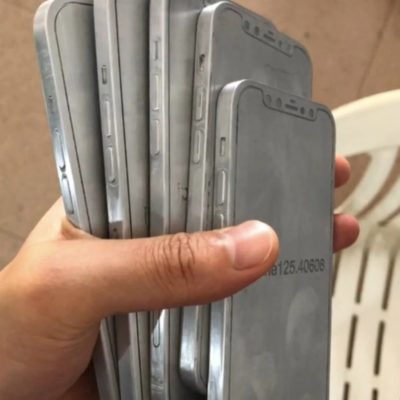 Mockup e immagini CAD di iPhone 12 mostrano un design iPad Pro-style