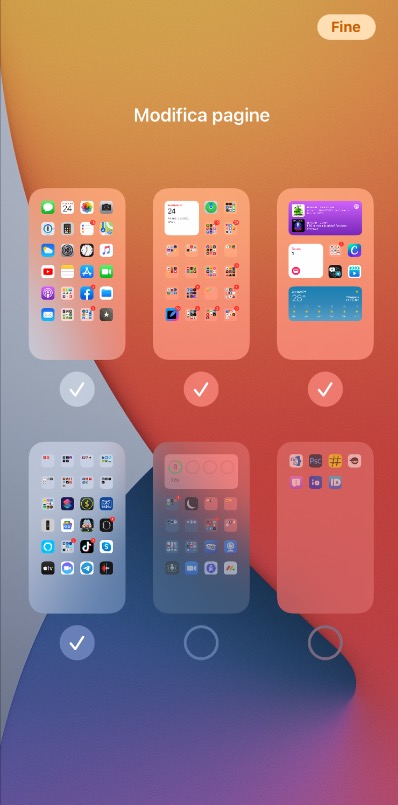 Come nascondere le pagine della Home Screen su iOS 14