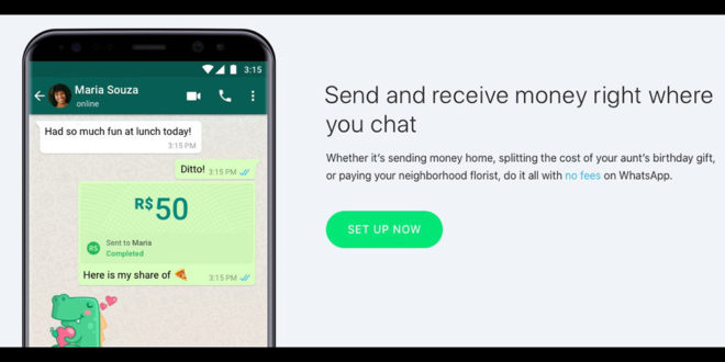 WhatsApp avvia pagamenti e trasferimento di denaro tramite app in Brasie