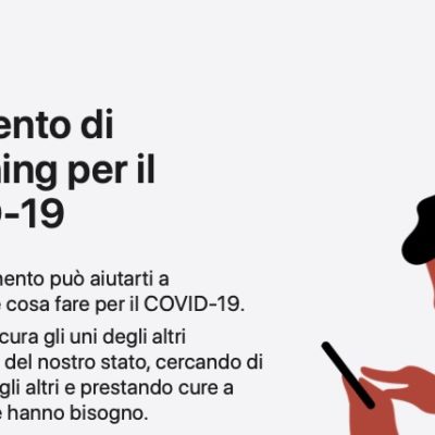 Apple aggiorna lo strumento di screening per il COVID-19