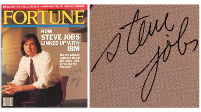 Una copertina di Fortune autografata da Steve Jobs sarà messa all’asta [AGGIORNATO]