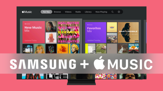 I testi in tempo reale di Apple Music arrivano sulle smart TV Samsung