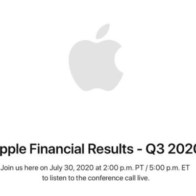 La prossima conferenza finanziaria Apple si terrà il 30 luglio