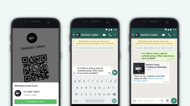 WhatsApp Business attiva i codici QR per le aziende