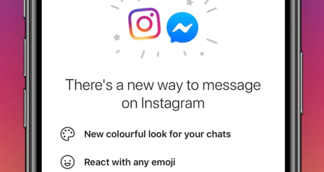 Facebook, inizia l’unione chat tra Instagram e Messenger