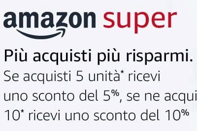 Ancora pochi giorni per Amazon Super: più acquisti e più risparmi