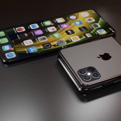 Concept immagina un futuro iPhone 12 Flip