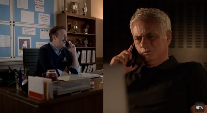 Ted Lasso parla con José Mourinho nel nuovo video di Apple TV+