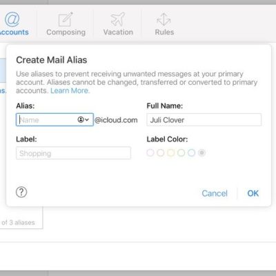 iOS 14.2 corregge un bug con gli alias di posta elettronica su Mail