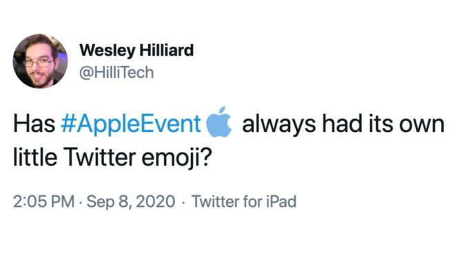 L’hashtag #AppleEvent su Twitter preannuncia un possibile evento entro il 28 settembre