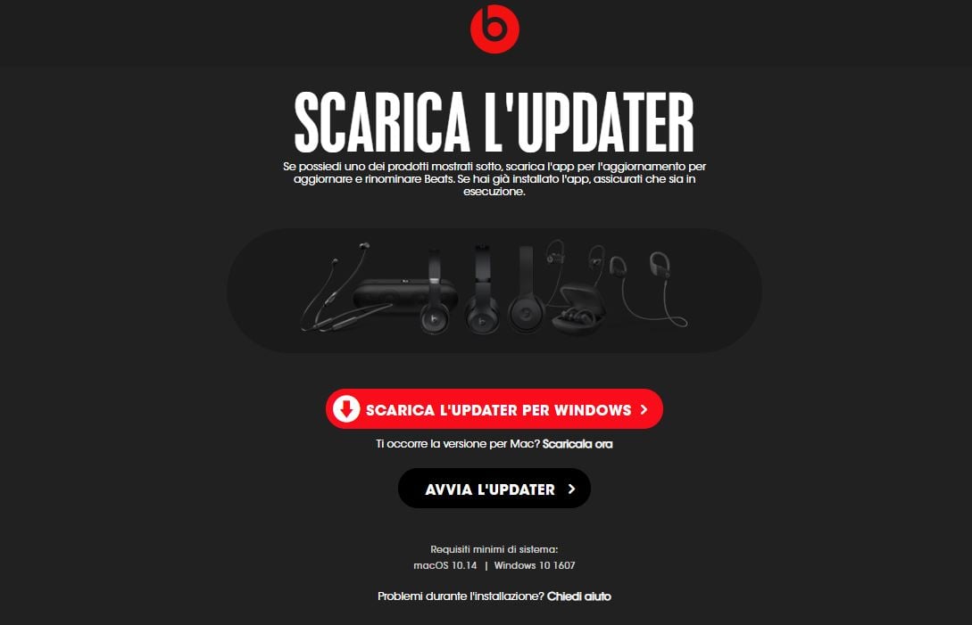 beats updater for ios 10.10.5