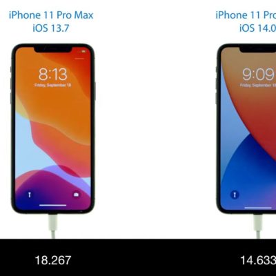 Confronto video tra il boot di iOS 14 e iOS 13.7