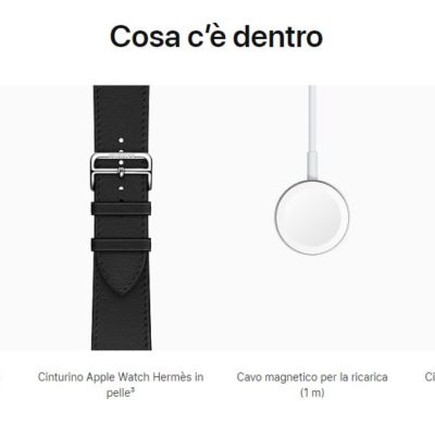 Apple rimuove l’alimentatore da 5W anche da Apple Watch Edition e Apple Watch Hermès