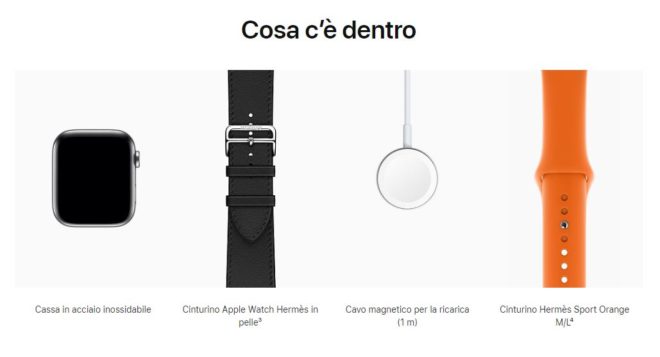 Apple rimuove l’alimentatore da 5W anche da Apple Watch Edition e Apple Watch Hermès