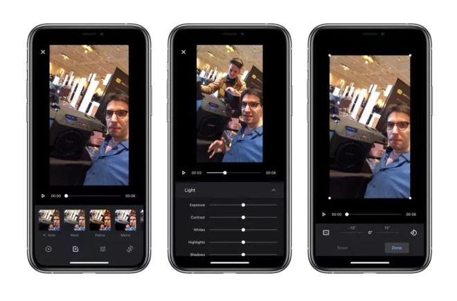 Google Foto su iOS aggiunge nuove possibilità di modifica dei video