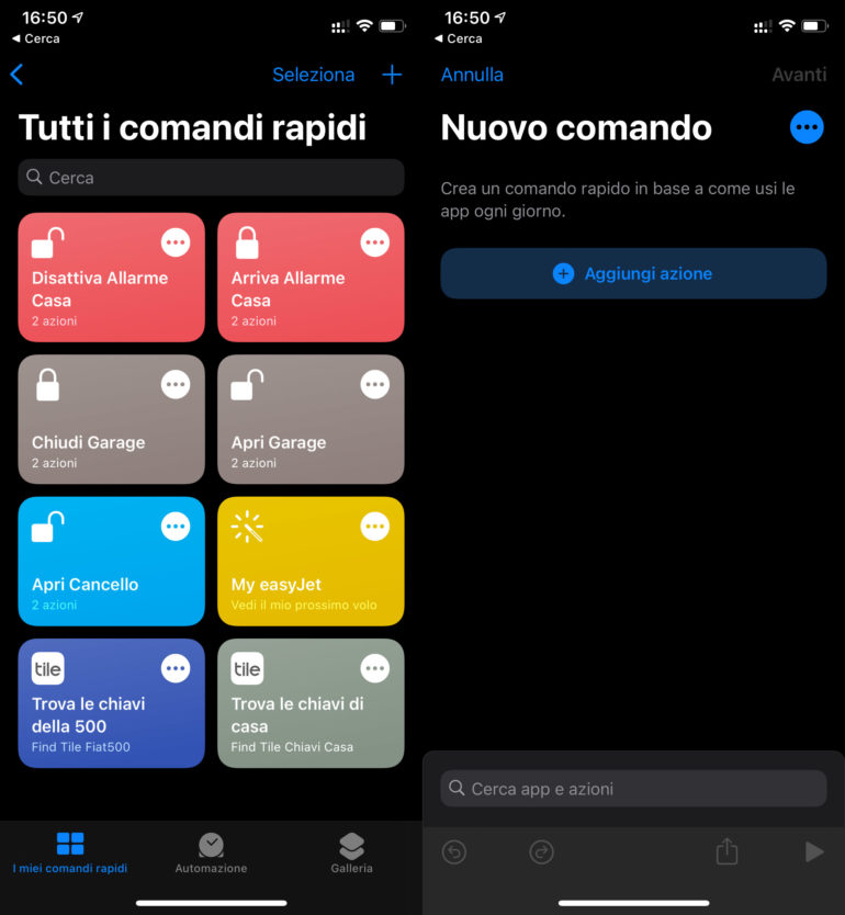 Cambiare icona app