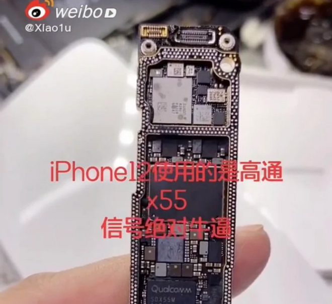 Il modem 5G Qualcomm X55 di iPhone 12 svelato in un primo teardown