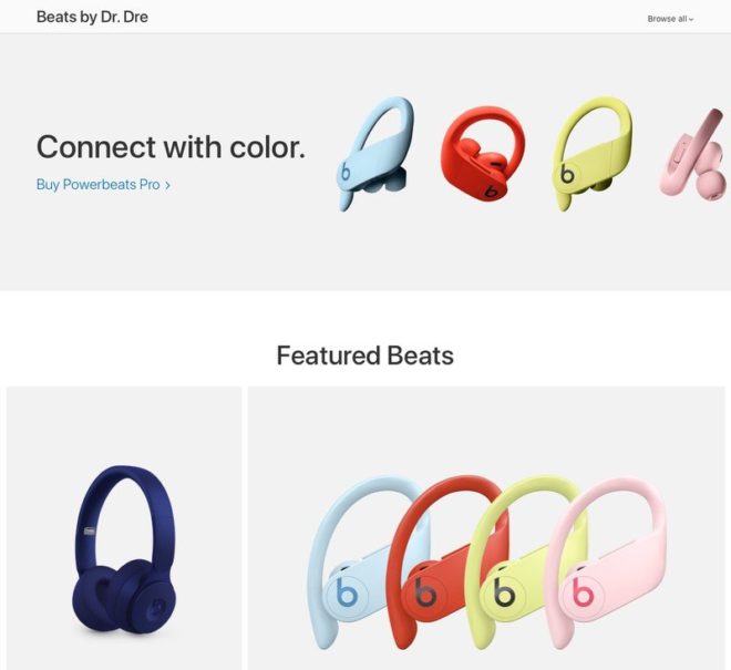 Apple rimuove la pagina ufficiale di Beats dal proprio sito