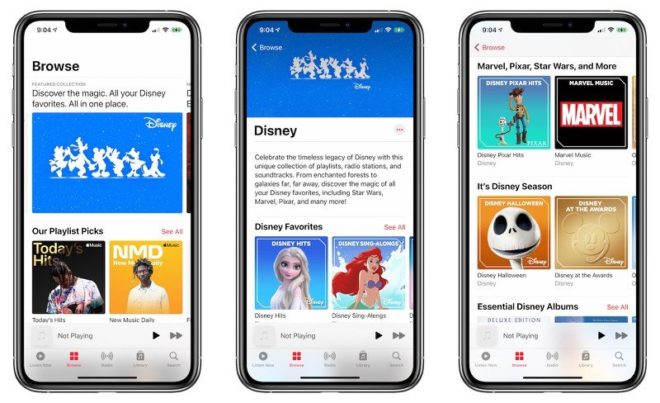 Su Apple Music arriva la pagina dedicata alle musiche Disney, Marvel, Pixar e Star Wars