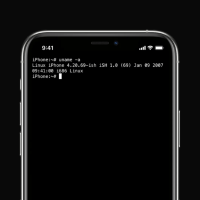 L’app iSH Shell consente di eseguire un ambiente shell Linux su iPhone e iPad