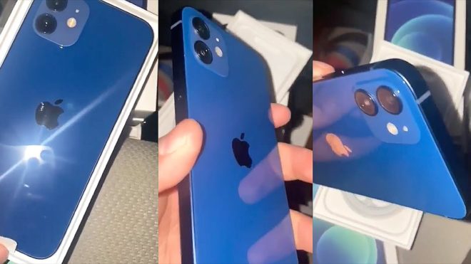 Primi unboxing di iPhone 12 Pro Grafite e iPhone 12 Blu