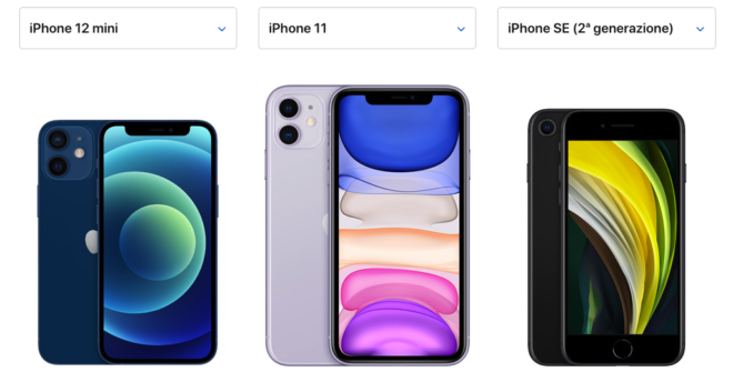 Comparazione tra iPhone 12 mini, iPhone 11 e iPhone SE 2020: quale modello scegliere?