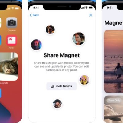 Magnets, il widget collaborativo che mostra le foto condivise con gli amici