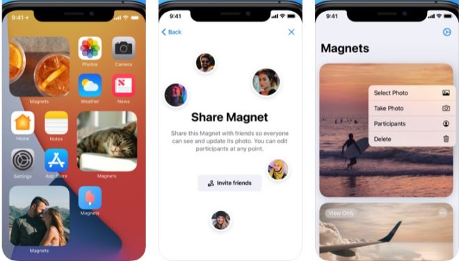 Magnets, il widget collaborativo che mostra le foto condivise con gli amici