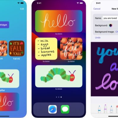 Scrivi e disegna sui widget con Scribblet