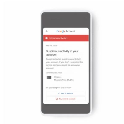 Google mostra gli alert cross-app per la sicurezza dei tuoi account
