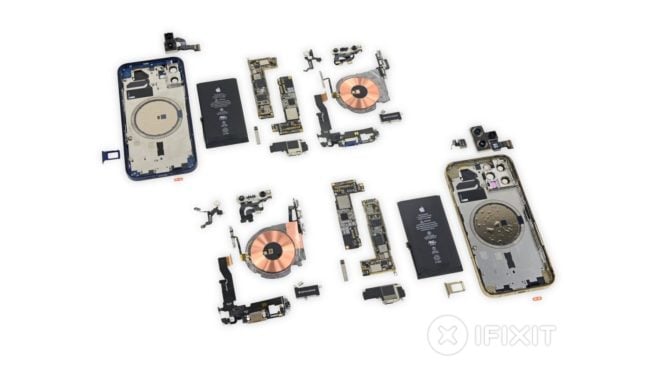 iFixit svela: iPhone 12 e iPhone 12 Pro condividono molti componenti interni