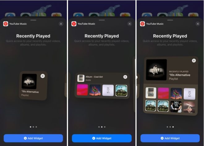 YouTube Music ha il suo widget per la schermata home su iOS 14