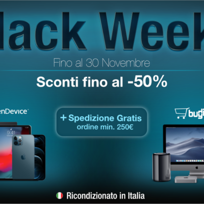 iPhone e Mac scontati fino al -50% e spedizione gratis con il Black Friday TrenDevice e BuyDifferent: iPhone 11 da 539,90€, iPhone XS da 469,90€!