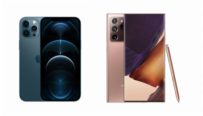 iPhone 12 Pro Max vs. Samsung Galaxy Note 20 Ultra, quali sono le differenze?
