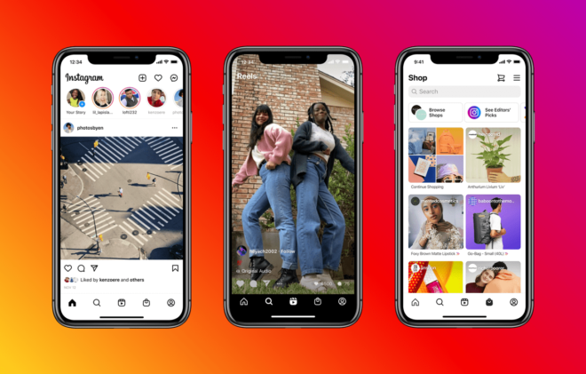 Instagram cambia faccia: arrivano le tab Reels e Shop nella schermata principale