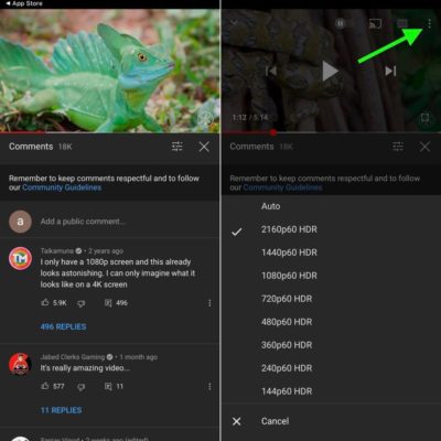 YouTube aggiunge il supporto HDR per iPhone 12