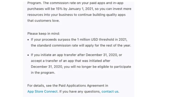 App Store Small Business Program, arrivano le prime e-mail di conferma agli sviluppatori