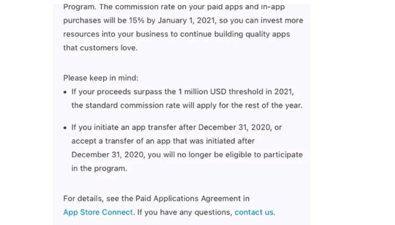 App Store Small Business Program