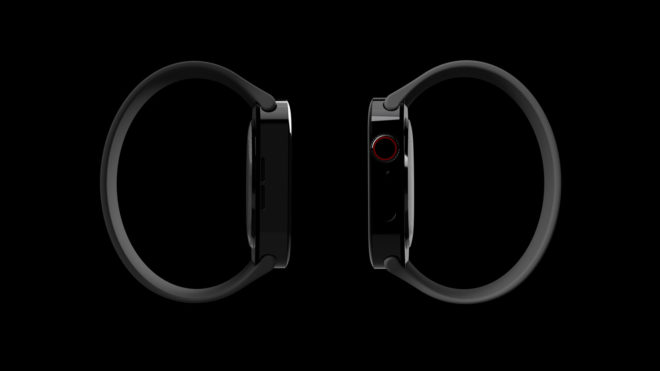 Concept Apple Watch Series 7 con frame piatto
