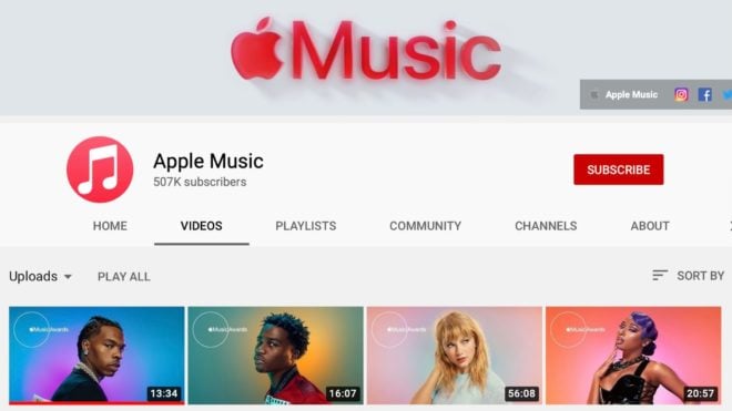 I video dei vincitori degli Apple Music Awards 2020 arrivano su YouTube