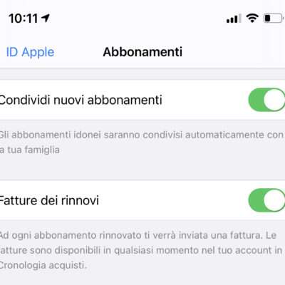 La condivisione in famiglia è ora disponibile per gli abbonamenti in-app