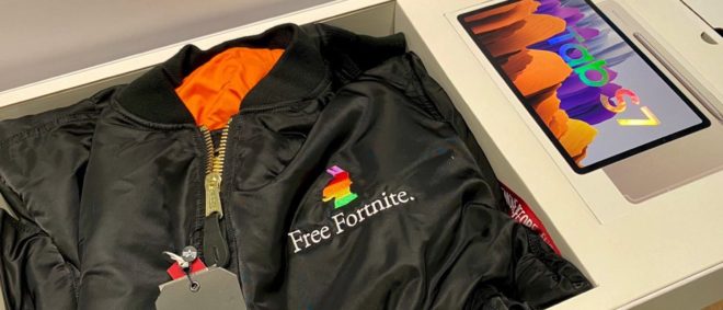 Epic regala la giacca “Free Fortnite” contro Apple e un tablet Samsung ad alcuni influencer