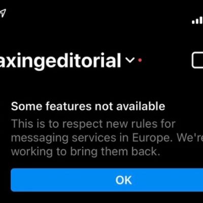 Facebook disabilita alcune funzioni di Messenger e Instagram in Europa