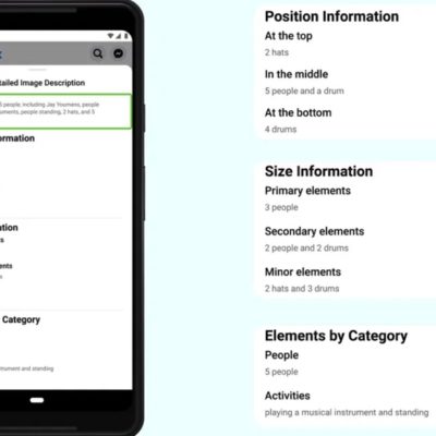 Facebook migliora il servizio di IA che genera descrizioni audio delle foto