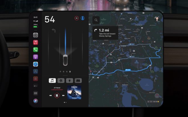 Concept mostra la possibile UI di Apple Car
