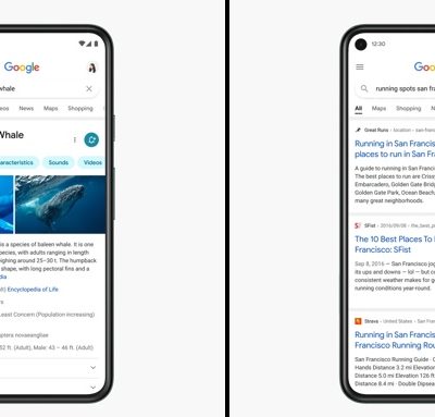 Google aggiorna l’interfaccia mobile del suo motore di ricerca