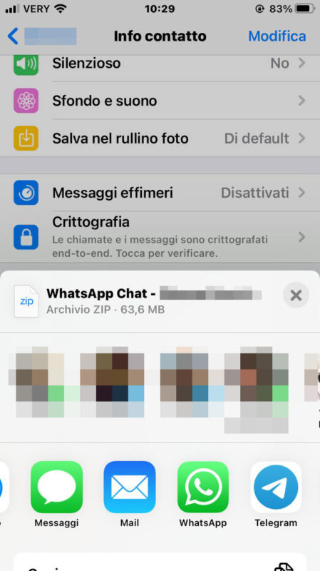 importare chat whatsapp