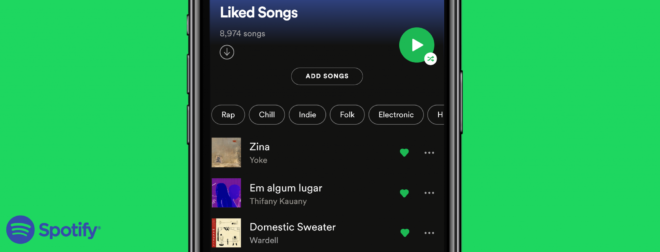 Spotify, via ai test dei nuovi filtri per la raccolta musicale