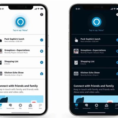 L’app Amazon Alexa si aggiorna con la modalità dark e il supporto a Dynamic Type